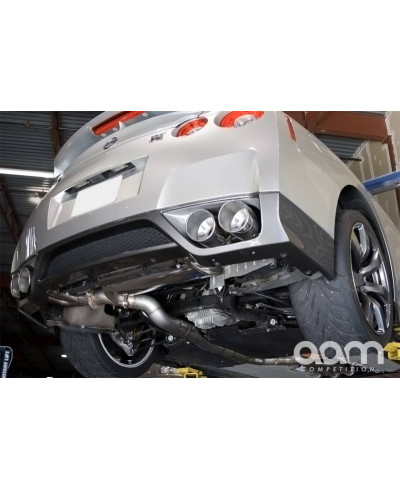 CATBACK AVEC CLAPETS 90MM PREMIUM NISSAN GTR R35 AAM COMPETITION