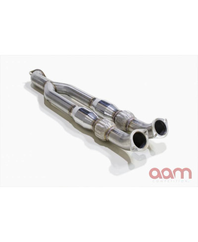 MIDPIPE HIGH FLOW INOX CATALYSE NISSAN R35 GTR AAM COMPETITION