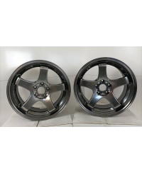 SET 2 JANTES EMOTION GT5 18" X 9.0" ET38 5X114.3 GTS WORK WHEELS