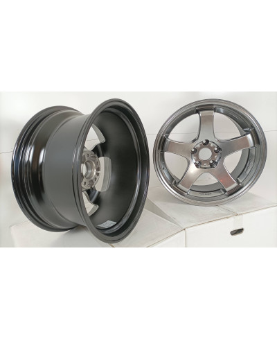 SET 2 JANTES EMOTION GT5 18" X 9.0" ET30 5X114.3 GTS WORK WHEELS