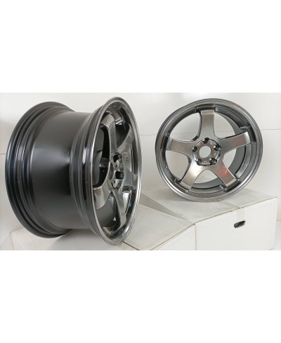 SET 2 JANTES EMOTION GT5 18" X 9.0" ET30 5X114.3 GTS WORK WHEELS