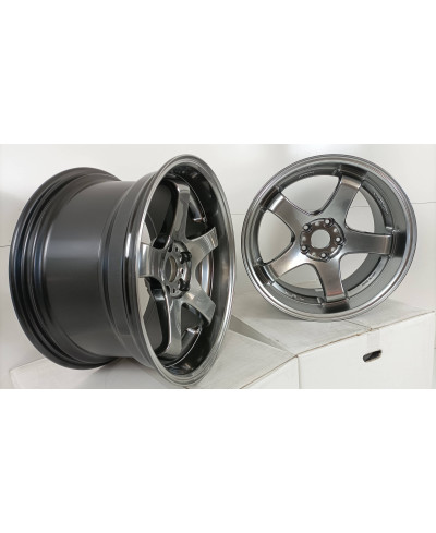 SET 2 JANTES EMOTION GT5 18" X 10.0" ET38 5X114.3 GTS WORK WHEELS