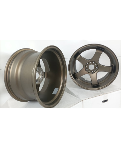 SET 2 JANTES EMOTION GT5 18" X 10.0" ET38 5X114.3 AHG WORK WHEELS