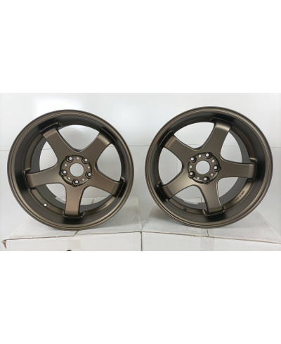 SET 2 JANTES EMOTION GT5 18" X 10.0" ET38 5X114.3 AHG WORK WHEELS