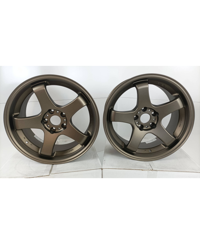 SET 2 JANTES EMOTION GT5 18" X 9.0" ET30 5X114.3 AHG WORK WHEELS