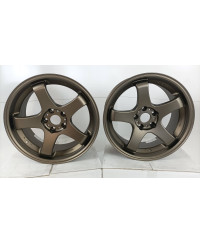 SET 2 JANTES EMOTION GT5 18" X 9.0" ET30 5X114.3 AHG WORK WHEELS