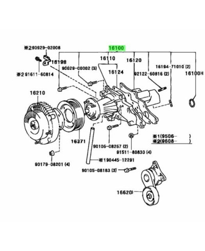 POMPE A EAU 1JZ TOYOTA